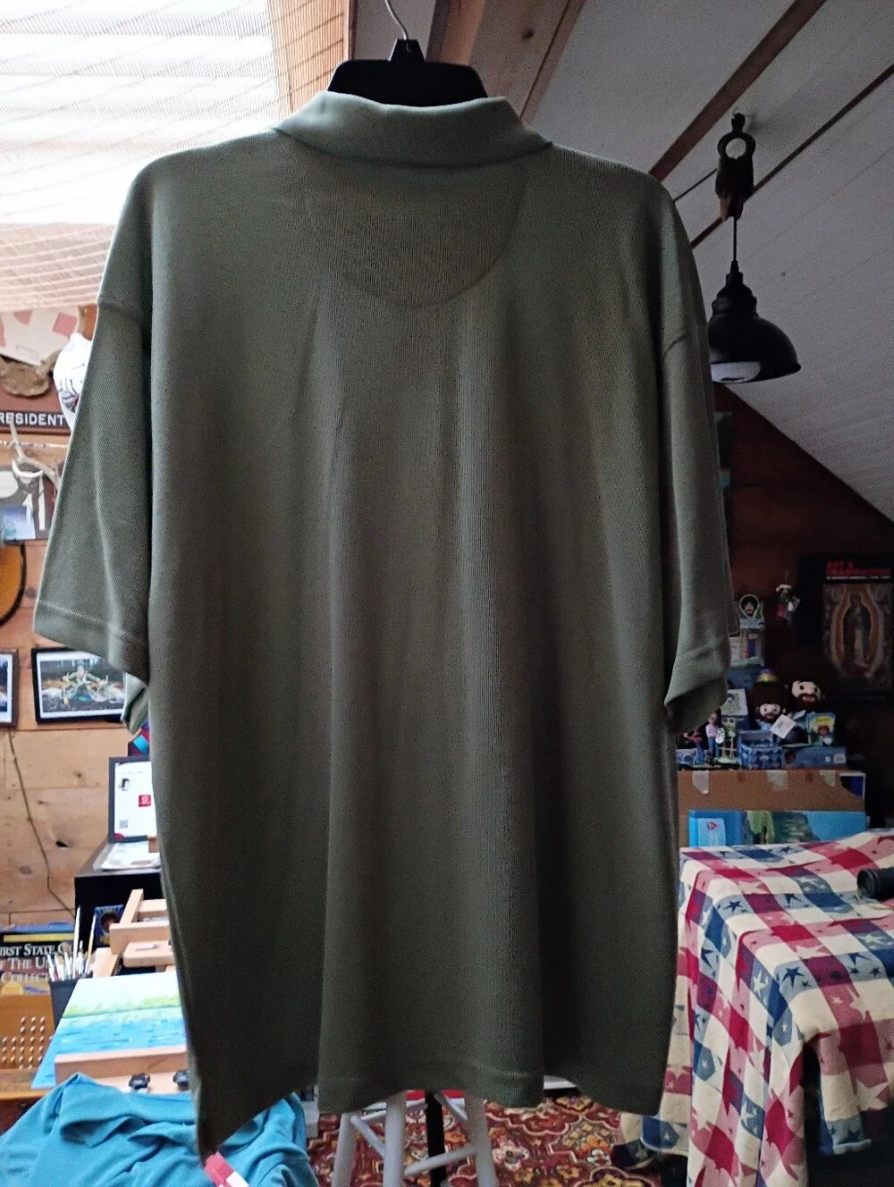 Men's Polo Shirt in Light Sage Green